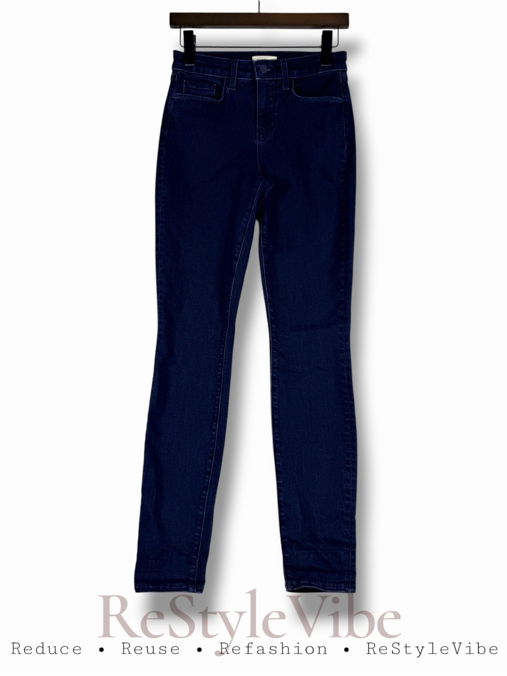 L’AGENCE Women’s Size 25 Denim Jeans Skinny High Rise Style Dark Denim Stretch